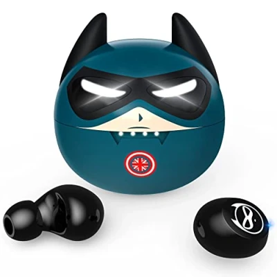 Abbildung von AMAFCE Bluetooth Kopfhörer Kinder in Ear Ohrhörer mit Mikrofon IPX5 wasserdichte HiFi Stereo Touch Control Kabellos 5.0 für Smartphone (mit 3 Kopfhörern S, M, L)
