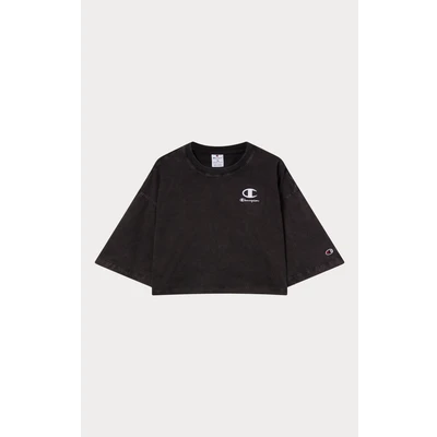 Abbildung von Champion Icons WASH Crewneck Tshirt print, Damen, Größe: Large, Black