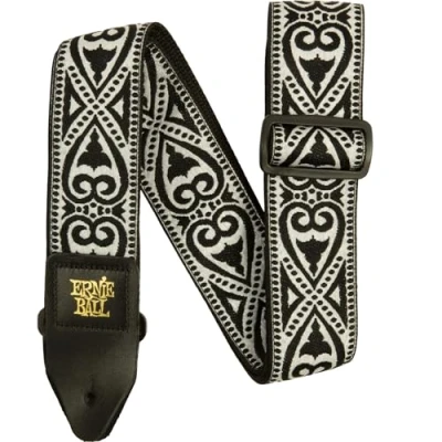 Abbildung von Ernie Ball Jacquard Gitarrengurt Black Heart