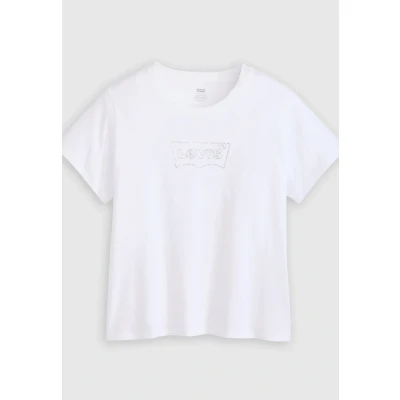 Abbildung von Levi&#039;s Plus Perfect Tshirt print, Damen, Größe: 58/60, Bright white