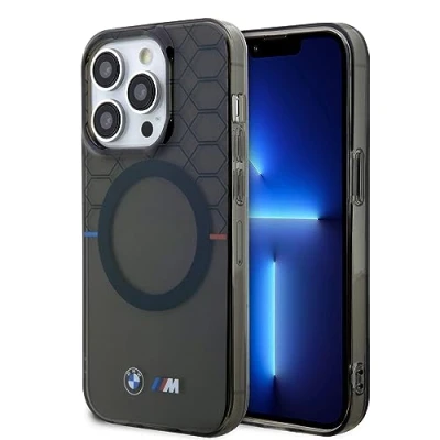Abbildung von BMW BMHMP14LHGPK hülle für iPhone 14 Pro 6.1&quot; grau Pattern