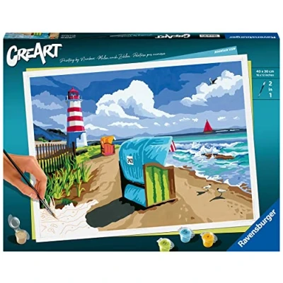 Abbildung von Ravensburger Malen nach Zahlen CreArt, Holiday on the Baltic Sea, Made in Europe