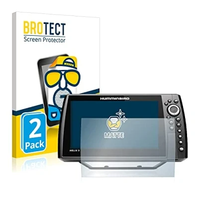 Abbildung von BROTECT Entspiegelungs Schutzfolie für Humminbird Helix 9 CHIRP MSI+ GPS G4N (2 Stück) Matte Displayschutz Folie, Anti Reflex, Fingerprint