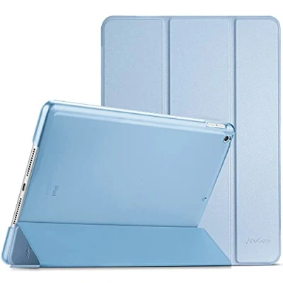 Abbildung von ProCase Hülle für iPad 9./8./7. Generation 10,2 Zoll 2021 2020 2019, Schutzhülle Smart Case Cover Kompatibel mit 9/8/7 Himmelblau