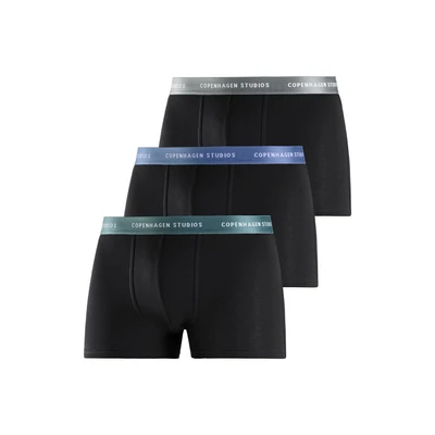 Abbildung von Copenhagen Studios Boxer Boxershorts für Herren (3 St) mit farbigem Logo Bund
