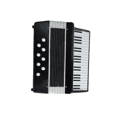 Abbildung von Ornamente Für Musikinstrumente 4 X 5 Cm Miniatur Akkordeon Mini Musikinstrument Modell Heimdekoration