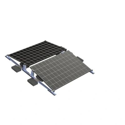 Abbildung von Avoltik Solarpanel Montageset für Solar Module I Geeignet Flachdach Garagendach Halterung Solarmodule Aufstellungswinkel 10, Süden oder Ost West Ausrichtung