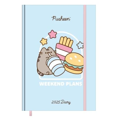 Abbildung von Pyramid Pusheen 2025 Diary 14,8x21cm (A5), tägliches Notizbuch, niedliches Schreibwaren Zubehör für Büro &amp; Schule