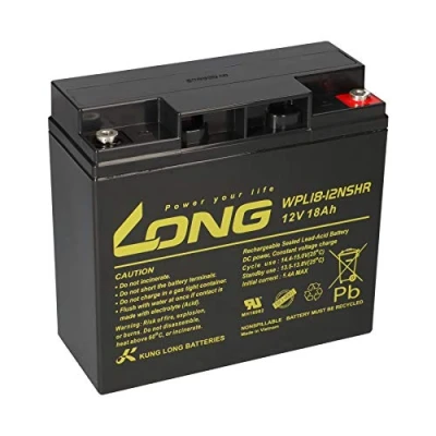 Abbildung von Kung Long Bleiakku 12V 18Ah WPL18 12NSHR longlife 10 Jahre AGM Blei Batterie kompatibel USV UPC Notstrom 17Ah 19Ah 20Ah 22Ah 23Ah