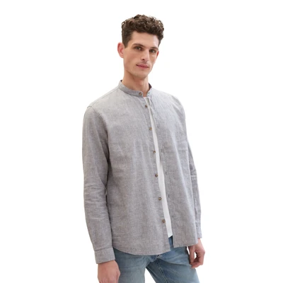 Abbildung von TOM Tailor Hemd, Herren, Größe: Large, Smokey olive green chambray