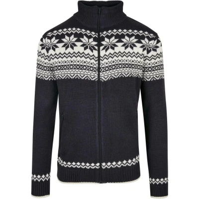 Abbildung von Brandit Norweger Strickjacke, Herren, Größe: Medium, Navy