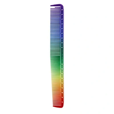 Abbildung von Faletony Regenbogen Kamm Antistatischer Styling Haarkamm Professionelle Friseur Haarstyling für Salon Friseursalon (Groß Feiner Zahnkamm)