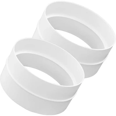 Abbildung von Vent Systems Ø100mm 2 Stücke Runder Kanalverbinder für gerade oder flexible Rohre. Lüftungsrohranschluss. Heizungs , Kühlungs und Lüftungsanwendungen