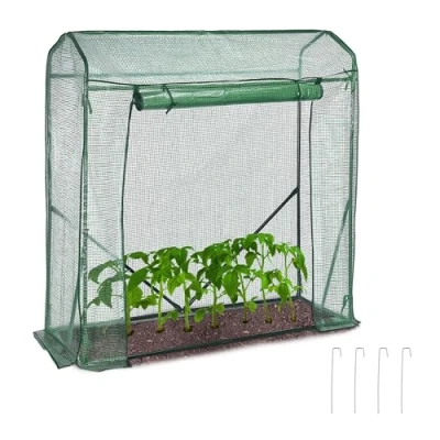 Abbildung von relaxdays Foliengewächshaus Tomaten Gewächshaus mit PE Folie