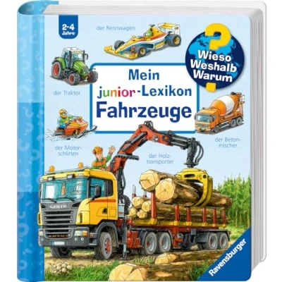 Abbildung von Ravensburger Buch &quot;Mein junior Lexikon: Fahrzeuge Wieso? Weshalb? Warum?&quot;, Made in Europe; FSC schützt Wald weltweit