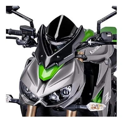 Abbildung von Puig 7011N Windschutzscheibe Cockpitverkleidung für Kawasaki Z1000 2014, Schwarz, Medium