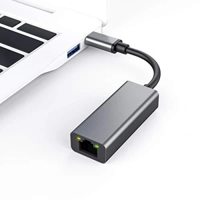 Abbildung von INF Netzwerkadapter USB C zu RJ45, Laptop Ethernet Adapter für Gigabit Netzwerke über 3.0