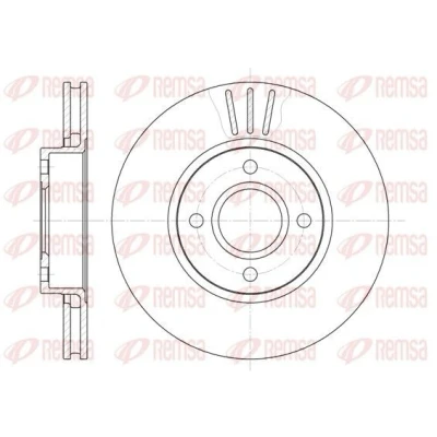 Abbildung von REMSA 6469.10 Bremsscheibe Vorderachse 278, 278 24 4 Belüftet FORD: MONDEO 2, 2 Kombi, Stufenheck
