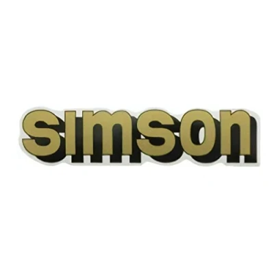 Abbildung von Aufkleber / Klebefolie simson für Tank gold S51, S70