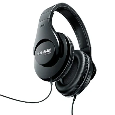 Abbildung von Shure SRH240A BK EFS geschlossener Kopfhörer/Over Ear, geräuschunterdrückend, druckvolle Bässe und detaillierte Höhen, Schwarz