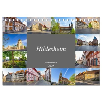 Abbildung von Hildesheim Impressionen (Tischkalender 2025 DIN A5 quer), CALVENDO Monatskalender