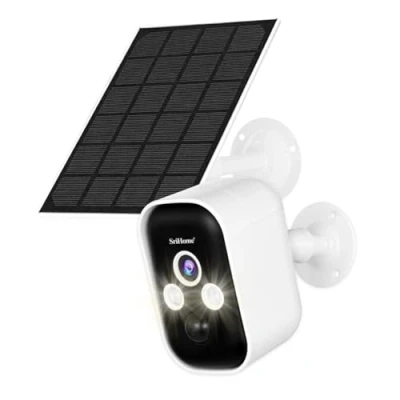 Abbildung von SriHome SH033B WLAN Kamera, kabellos, Nachtsicht, Personenerkennung, IP65, Audio, Solarpanel