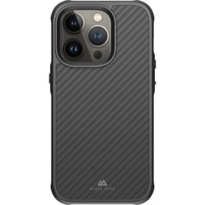 Abbildung von Black Rock Hülle Carbonhülle Robust Case Real Carbon Passend für Apple iPhone 14 Pro I Karbon Handyhülle, Fiber Cover (Carbon Schwarz)