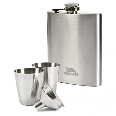 Abbildung von Trespass Unisex Dramcask aus Edelstahl Geschenkset, Silver, Nicht zutreffend EU