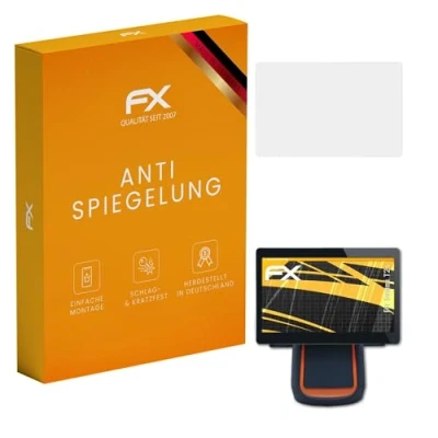 Abbildung von atFoliX Panzerfolie kompatibel mit Sunmi T2s Schutzfolie, entspiegelnde und stoßdämpfende FX Folie