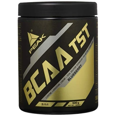Abbildung von PEAK BCAA TS Technology 500g Geschmack Blueberry I 38 Portionen verzweigtkettige Aminosäuren 2:1:1 (Leucin : Isoleucin Valin) schnelle Resorption vegan 500 g