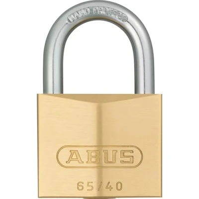 Abbildung von Abus Fahrradschloss 65/40mm Messing. gold. 5cm