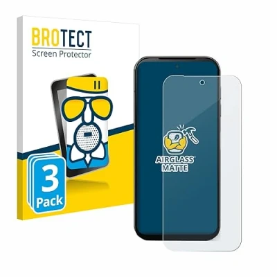 Abbildung von BROTECT Entspiegelungs Schutzglas für Fairphone 5 (3 Stück) Schutz Folie Panzerfolie Glas Matt [Extrem Kratzfest 9H, Anti Reflex, Fingerprint]