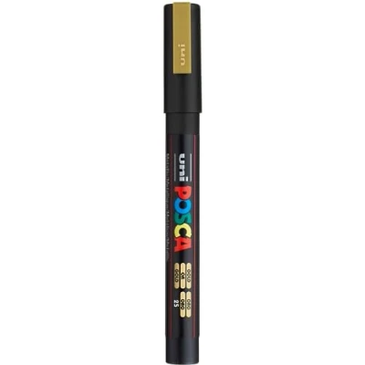 Abbildung von uni ball POSCA PC 3M Acrylstift 0.9 1.3 mm Gold