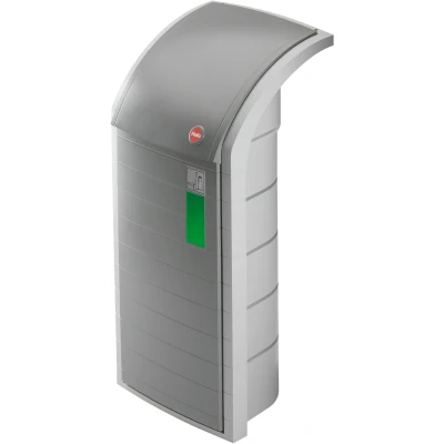 Abbildung von Hailo Müllsackständer &quot;ProfiLine WSB Design XXXL&quot;, 1 Behälter, 120 Liter, grau, Wertstoffsammler