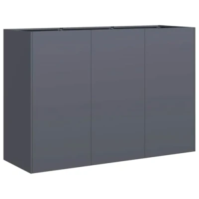 Abbildung von vidaXL Pflanzkübel Anthrazit 120x40x80 cm Kaltgewalzter Stahl, Pflanzschale, Garten Pflanzkübel, Outdoor Pflanzgefäß, Hochbeet, Pflanzgefäß