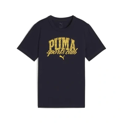 Abbildung von Puma Class Graphic TEE Unisex Tshirt print für Kinder, Größe: 176, New navy