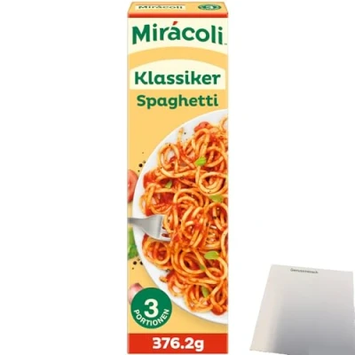 Abbildung von usy Bundle für Miracoli Spaghetti mit Tomatensauce Klassiker 3 Port. Packung (376,2g) + Block