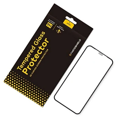 Abbildung von RhinoShield Displayschutz kompatibel mit [iPhone 11 Pro/Xs/X] 9H 3D Gebogenes Edge to Glas Vollständige Abdeckung Klarer &amp; kratzfester