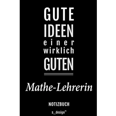 Abbildung von Notizbuch für Mathe Lehrer / Lehrerin: Originelle Geschenk Idee [120 Seiten kariertes blanko Papier]