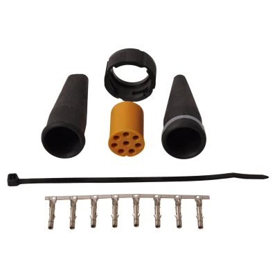 Abbildung von Aspöck Stecker links 8 Stifte/Ader gelb Aspock Anhängershop