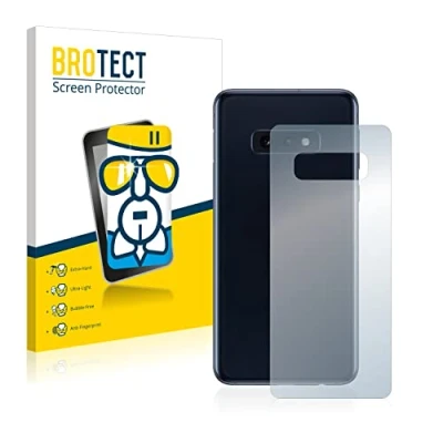 Abbildung von BROTECT Schutzglas für Samsung Galaxy S10e (Rückseite) Schutzfolie Panzer Folie Glas [Extrem Kratzfest 9H, Anti Fingerprint, Ultra Transparent]