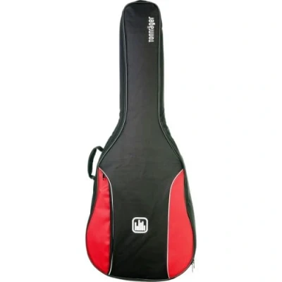 Abbildung von Gitarrentasche Tonträger Vollgefüttert 1/2 Konzertgitarre rot schwarz