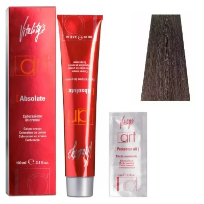 Abbildung von Vitality&#039;s Haarfarbe Art Absolute Colour Cream 6/28 Dark Beige Pearl Blonde