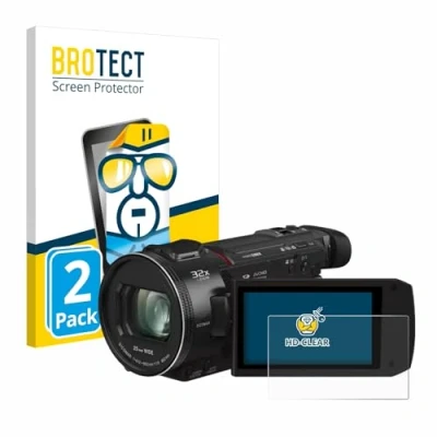 Abbildung von BROTECT (2 Stück Schutzfolie für Panasonic HC VXF11 Displayschutz Folie Ultra Klar