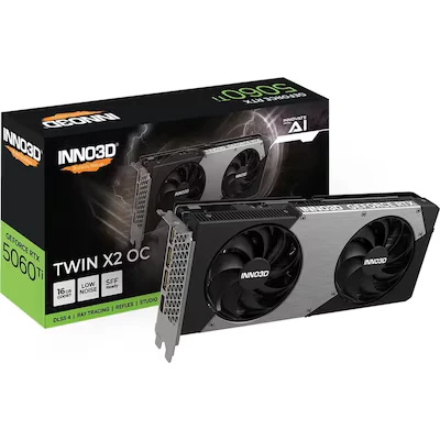 Abbildung von INNO3D GeForce RTX 5060 Ti 16GB TWIN X2 GDDR7, HDMI, 3x DP