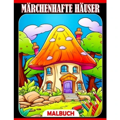 Abbildung von Märchenhafte Häuser Malbuch: Magische Schlosskollektion mit kreativen und erstaunlichen Designs für Jugendliche Erwachsene zur Stressreduzierung Entspannung