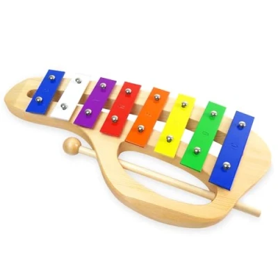Abbildung von keepdrum KGS C Kinder Glockenspiel aus Holz mit Griff