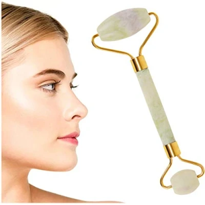 Abbildung von soulima Gesichtsmassagegerät JadeGlow Gesichtsmassagerät Strahlende Jugendlichkeit, Jade Gesichtsmasage Set, Gesichtsmasagerolle, Glatte Oberfläche