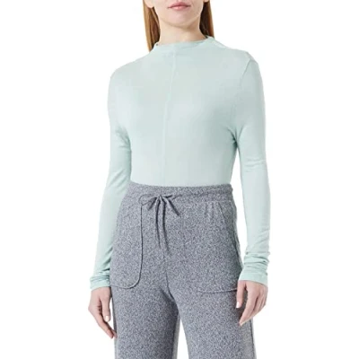 Abbildung von United Colors of Benetton Damen Trikot M/L 3QKWD102F Langarm T Shirt, Salbeigrün 6L2, L