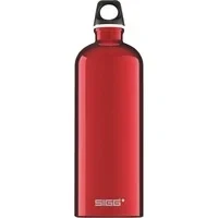 Abbildung von SIGG Alu Trinkflasche Traveller Rot Klimaneutral Zertifiziert Für Kohlensäurehaltige Getränke Geeignet Auslaufsicher Federleicht BPA frei 1L